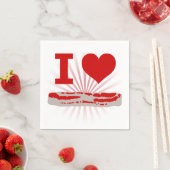 Iハートベーコン スタンダードカクテルナプキン (インサイチュ)