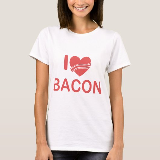 Iハートベーコン Tシャツ (正面)