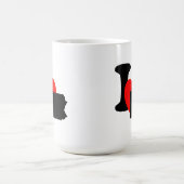 Iハートペンシルバニア コーヒーマグカップ (中央)