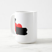 Iハートペンシルバニア コーヒーマグカップ (正面左)