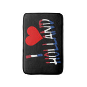 Iハートホランドオーバーレイbk bmcnt バスマット (正面縦)