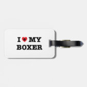 Iハートボクサーの荷物タグ ラゲッジタグ (裏面横)
