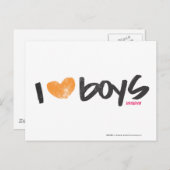 Iハートボーイズオレンジ ポストカード (正面/裏面)