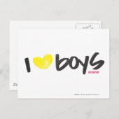 Iハートボーイズ黄 ポストカード (正面/裏面)