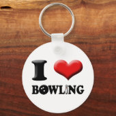 Iハートボーリングキーチェーン キーホルダー (正面)