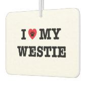 Iハートマイウェスティカーエアフレッシュナー カーエアーフレッシュナー (左)