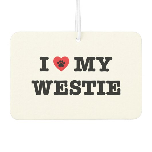 Iハートマイウェスティカーエアフレッシュナー カーエアーフレッシュナー (正面)