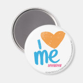 Iハートマイオレンジ/アクア マグネット (正面/裏面)