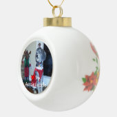 Iハートマイオーシドドルセラミックフォトオーナメント セラミックボールオーナメント (右)