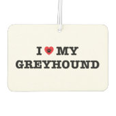 Iハートマイグレイハウンドカーエアフレッシュナー カーエアーフレッシュナー (裏面)