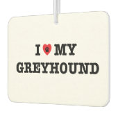 Iハートマイグレイハウンドカーエアフレッシュナー カーエアーフレッシュナー (左)