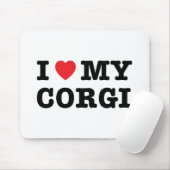 Iハートマイコーギマウスパッド マウスパッド (マウス)