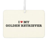 Iハートマイゴールデンレトリエバーカーエアーフレッシュナー カーエアーフレッシュナー (裏面)