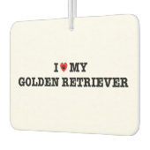 Iハートマイゴールデンレトリエバーカーエアーフレッシュナー カーエアーフレッシュナー (左)