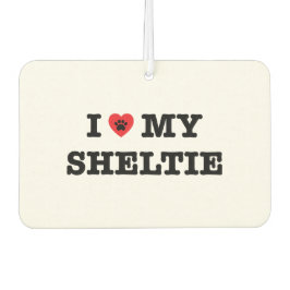 Iハートマイシェットランド・ シープドッグカーエアフレッシュナー カーエアーフレッシュナー