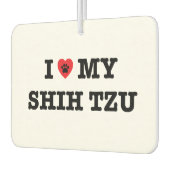 Iハートマイシーズー（犬）ズー カーエアーフレッシュナー (左)