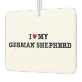 Iハートマイジャーマンシェパードカーエアーフレッシュナー カーエアーフレッシュナー (左)