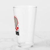 Iハートマイソンパーソナライズされたフォトビール タンブラーグラス (左)