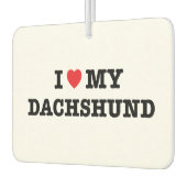 Iハートマイダッシュンドカーエアーフレッシュナー カーエアーフレッシュナー (左)