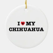 Iハートマイチワワオーナメント セラミックオーナメント (裏面)