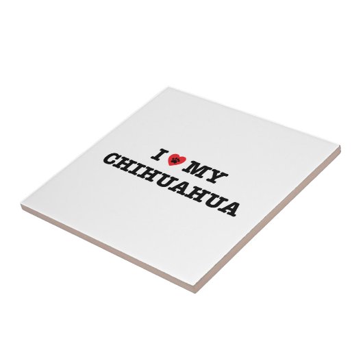 Iハートマイチワワ タイル (側面)