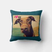 Iハートマイドーバーマン クッション (裏面)