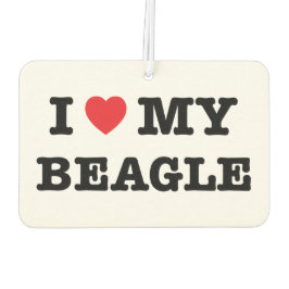 Iハートマイビーグルカーエアーフレッシュナー カーエアーフレッシュナー