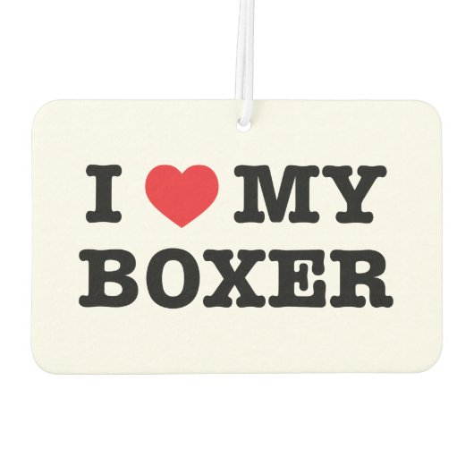 Iハートマイボクサーカーエアーフレッシュナー カーエアーフレッシュナー (裏面)