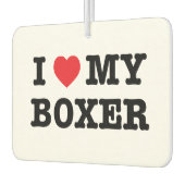 Iハートマイボクサーカーエアーフレッシュナー カーエアーフレッシュナー (左)