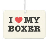 Iハートマイボクサーカーエアーフレッシュナー カーエアーフレッシュナー (正面)