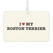 Iハートマイボストンテリアカーエアフレッシュナー カーエアーフレッシュナー (裏面)