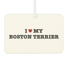 Iハートマイボストンテリアカーエアフレッシュナー カーエアーフレッシュナー