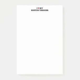 Iハートマイボストンテリア投稿ノート ポストイット