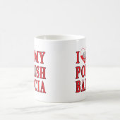Iハートマイポーランドバブシア コーヒーマグカップ (中央)
