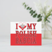 Iハートマイポーランドバブシア ポストカード (スタンド正面)