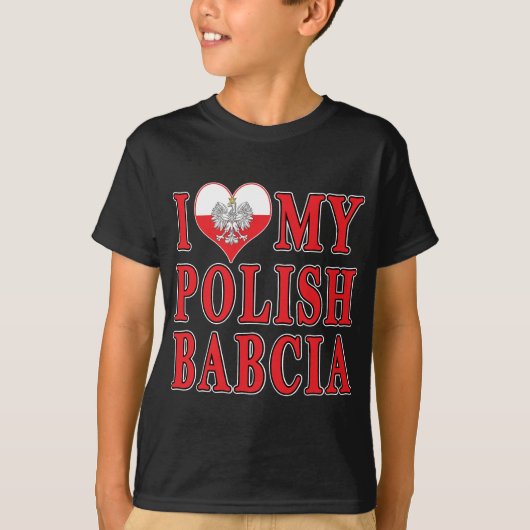 Iハートマイポーランドバブシア Tシャツ (正面)