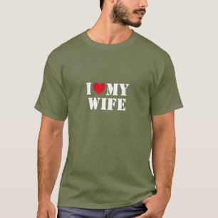 Iハートマイマイワイザーステンシルフォント Tシャツ