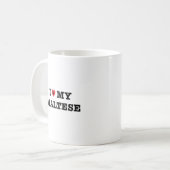 Iハートマイマルチーズ コーヒーマグカップ (正面左)