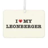 Iハートマイレオンベルガーカーエアーフレッシュナー カーエアーフレッシュナー (裏面)