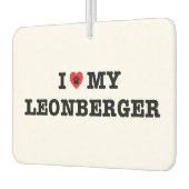 Iハートマイレオンベルガーカーエアーフレッシュナー カーエアーフレッシュナー (左)