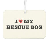 Iハートマイレスキュー犬カーエアーフレッシュナー カーエアーフレッシュナー (裏面)