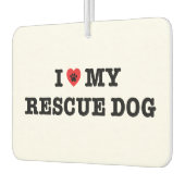 Iハートマイレスキュー犬カーエアーフレッシュナー カーエアーフレッシュナー (左)