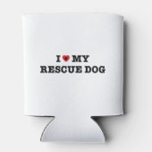 Iハートマイレスキュー犬クーラーボックス 缶クーラー (裏面)