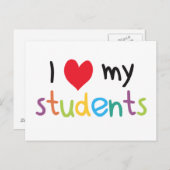 Iハートマイ生徒達先生ラブ ポストカード (正面/裏面)
