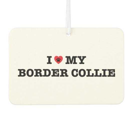 Iハートマイ縁どコリーカーエアーフレッシュナー カーエアーフレッシュナー (正面)