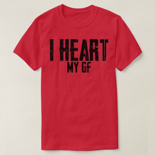 IハートマイGFラブガールズプレミアム Tシャツ (デザイン正面)