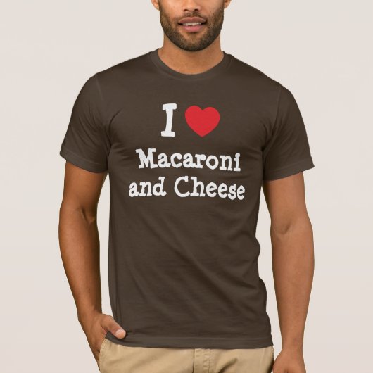 Iハートマカロニとチーズ Tシャツ (正面)