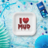 Iハートマッド ペーパープレート (パーティー)