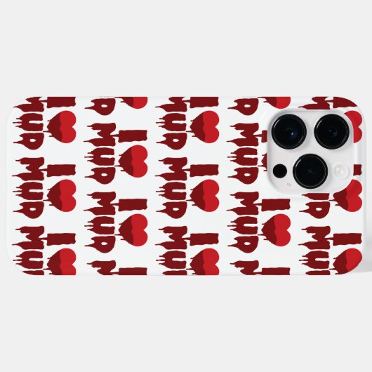 Iハートマッド Case-Mate iPhoneケース (裏面 (横))