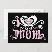 Iハートママピンク ポストカード (正面/裏面)